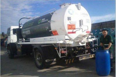 Desde enero ya se recolectaron cinco toneladas de aceite usado