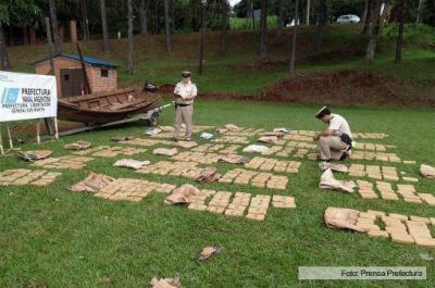 Secuestraron m�s de 400 kilos de marihuana en Libertador General San Mart�n