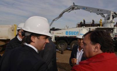 Belloni acompa�� a Diego Bossio en el acto en R�o Gallegos