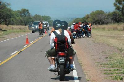Por presencia de peregrinos, precauci�n al transitar por Ruta Nacional N� 38