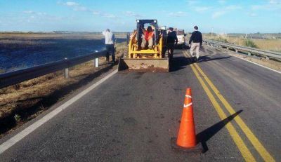 Otra vez cortan la ruta nacional 188 entre Villegas y Larroud�