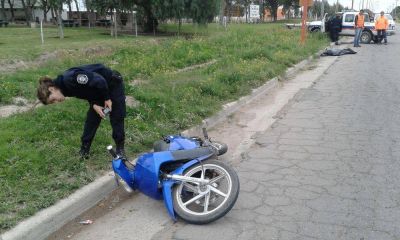Un motociclista muri� luego de chocar contra una columna