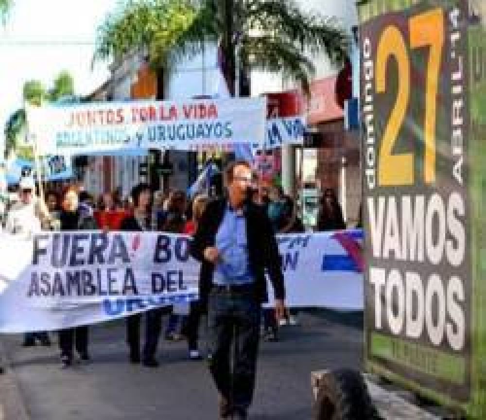 �Sin Fronteras, por la vida�: ser� hoy la d�cima marcha al puente contra UPM