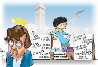 A Belmonte, despu�s de los colchones, le mandan el sueldo a la c�rcel; guerra sin cuartel entre Pulti y Gilardi