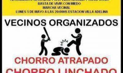Villa Adelina: Por la inseguridad, convocan a una marcha y proponen 