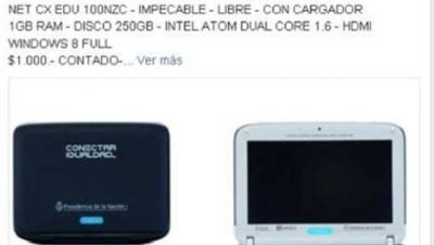 Crece la venta de netbook del Conectar Igualdad en las redes