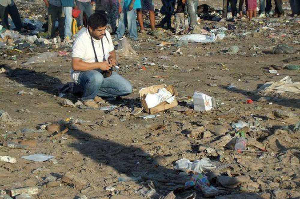 Macabro hallazgo en el basural de Castelli, un feto humano de 6 o 7 meses de gestaci�n