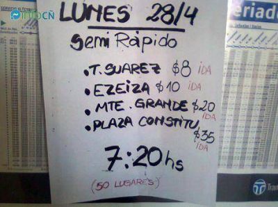 El tren semi r�pido arranc� con limitaciones