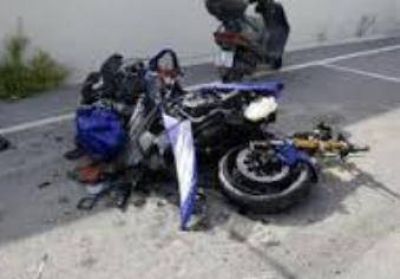 Accidente en moto en pleno centro
