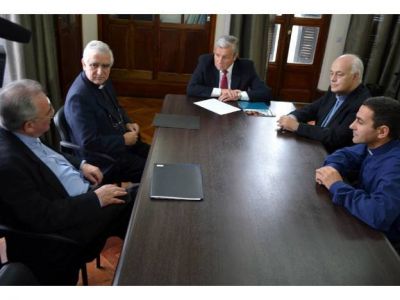 Lauritto recibi� a los obispos para acordar acciones en prevenci�n de adicciones