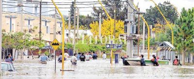 Las marcas que dej� la peor crecida que afect� a la ciudad
