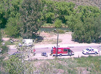 Reparar�n muros en el canal matriz del r�o Diamante para evitar riesgos