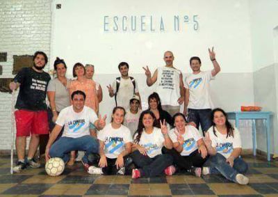 La Campora finaliz� los trabajos en la Escuela N� 5