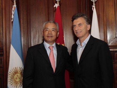 Macri comparti� un almuerzo con el embajador de China