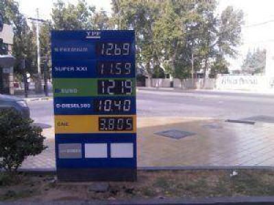 En San Juan tambi�n rige la suba de los precios de la nafta
