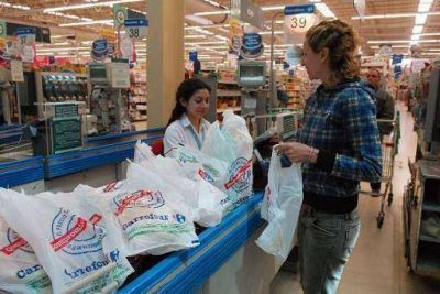 Se dejan de entregar bolsas de pl�stico