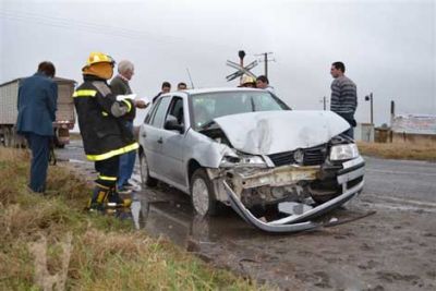 Choque en el paso a nivel de Ruta Provincial N� 51