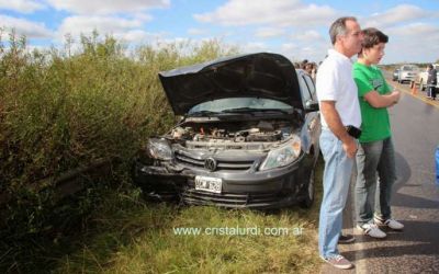 Triple choche con una lesionada en la ruta 20