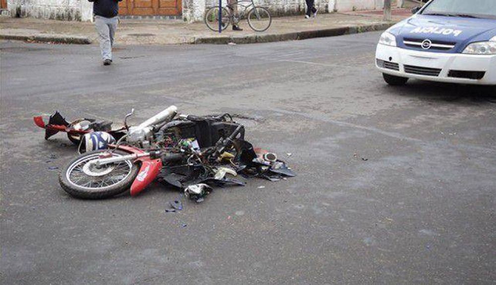 Complicado estado de salud del motociclista accidentado