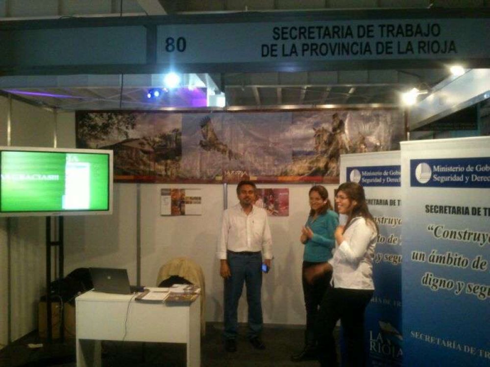 La Secretar�a de Trabajo particip� en Tecn�lopis con Stand propio