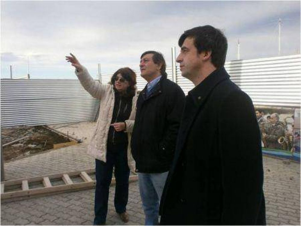 Munaf� constat� avances de distintas obras en la ciudad