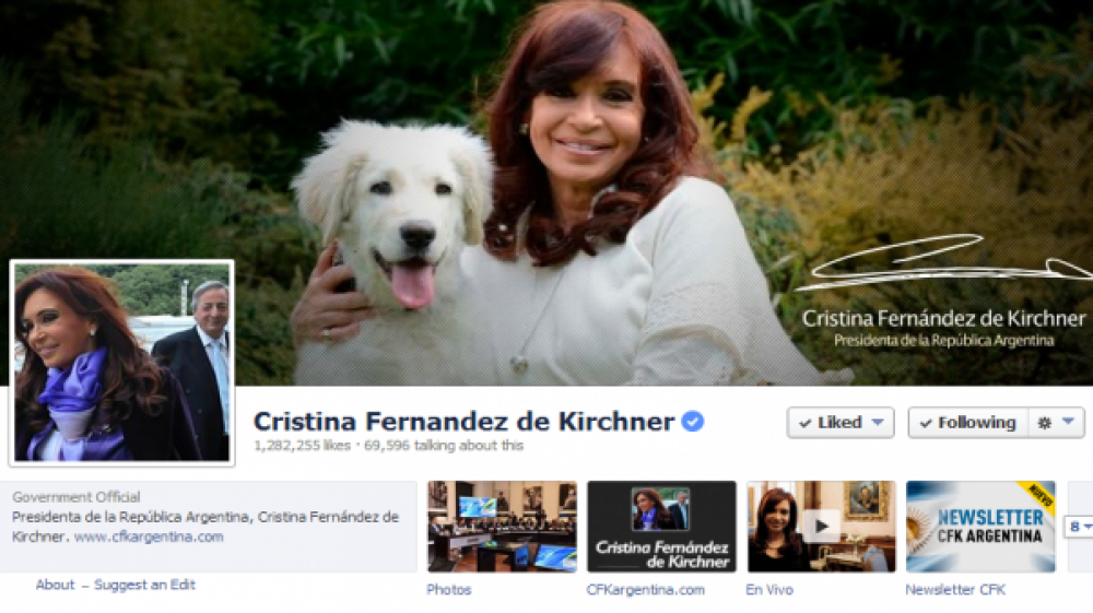 Cristina Kirchner inaugurar� las oficinas de Facebook en Buenos Aires
