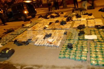 Secuestraron 440 kilogramos de hojas de coca en Esperanza