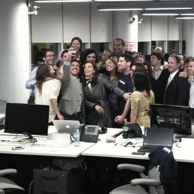 Cristina Kirchner tambi�n se tom� una selfie en Facebook