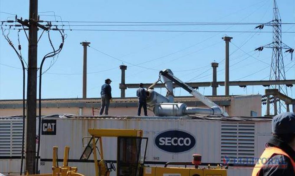 Virasoro: prueban el nuevo transformador y llegaron m�s generadores para las industrias