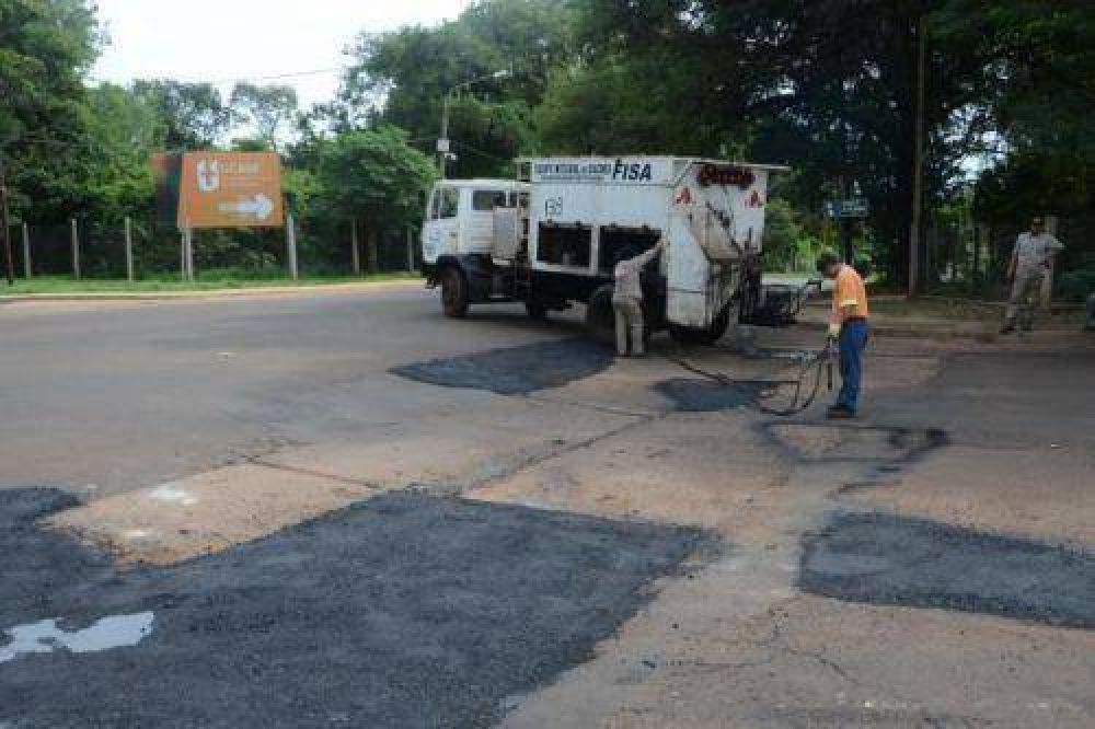 Planifican trabajos de bacheo en distintos sectores de Posadas 