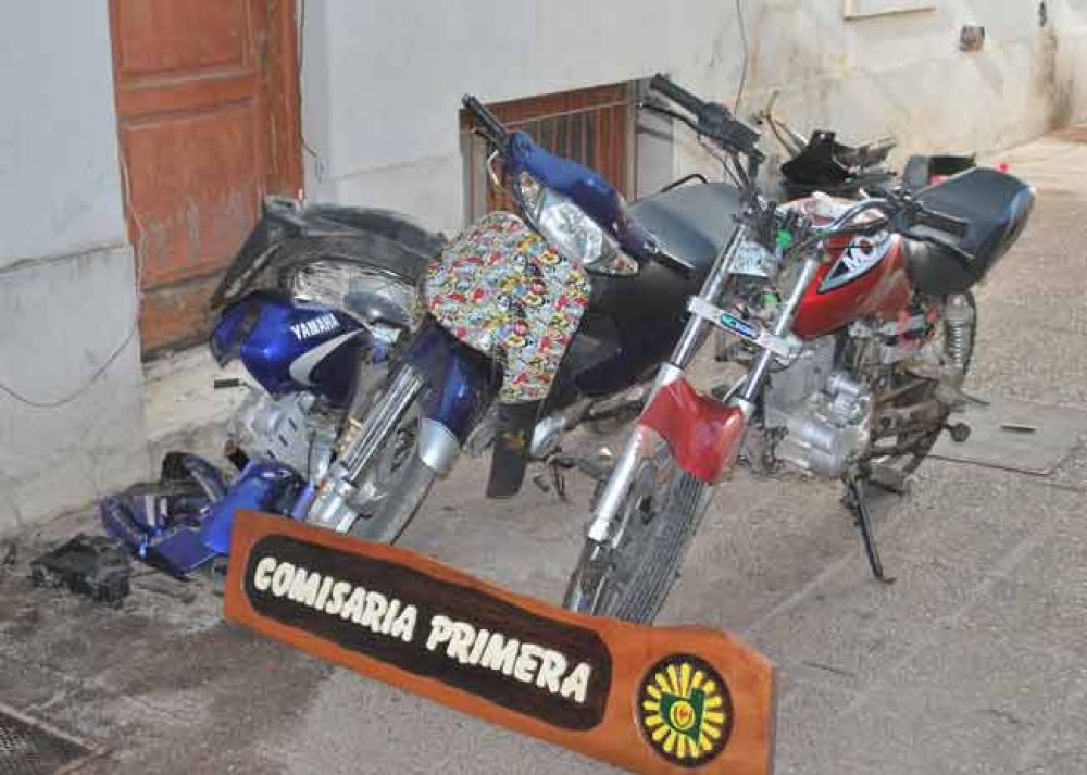 Hallan moto seccionada con una amoladora