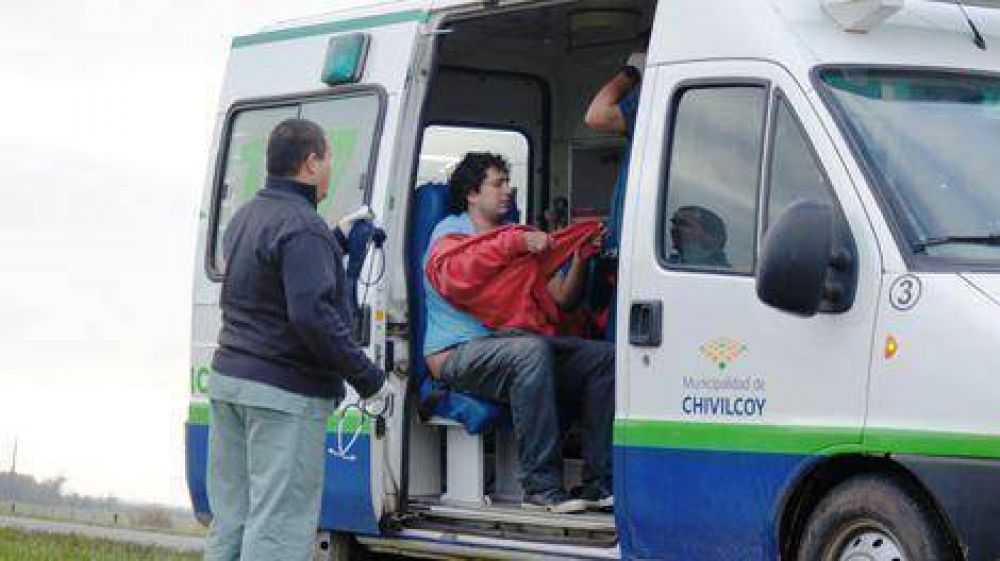 Volc� un auto en la Ruta Nacional N� 5 