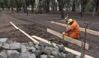 Palermo: Avanzan las obras en el Lago de Regatas
