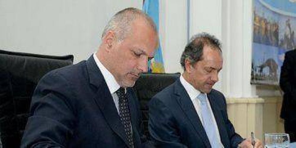 Scioli y Buzzi acuerdan un plan quinquenal