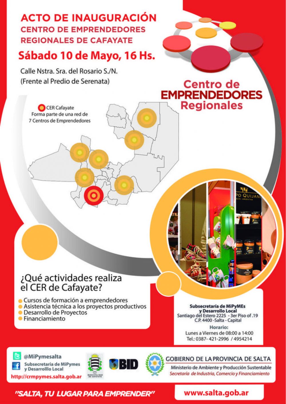 Este s�bado se inaugura el Centro de Emprendedores de Cafayate