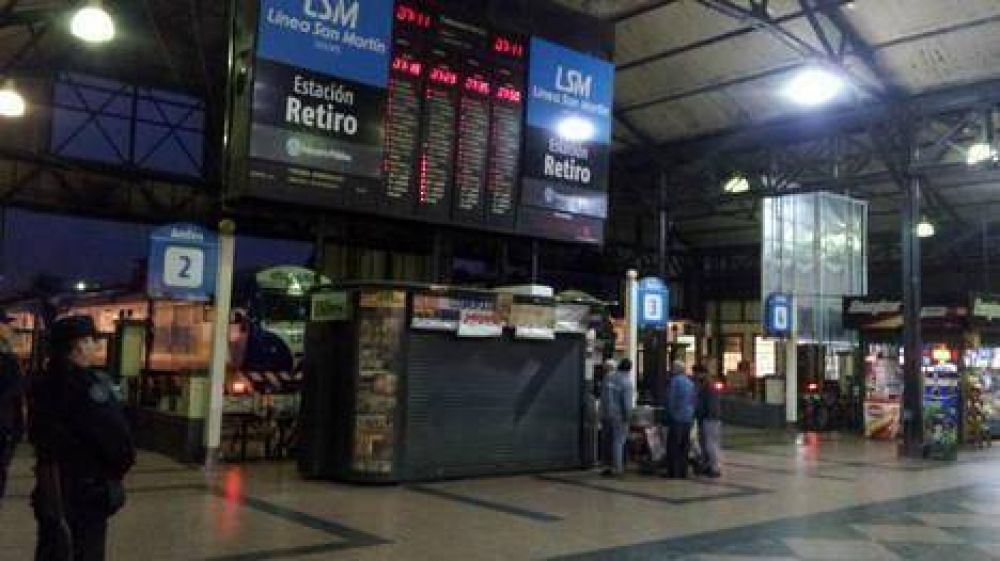 Prometieron m�s seguridad y se levant� el paro en el tren San Mart�n