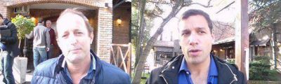 Martin Insaurralde acompa�� a Juan Pablo de Jes�s en una charla con militantes