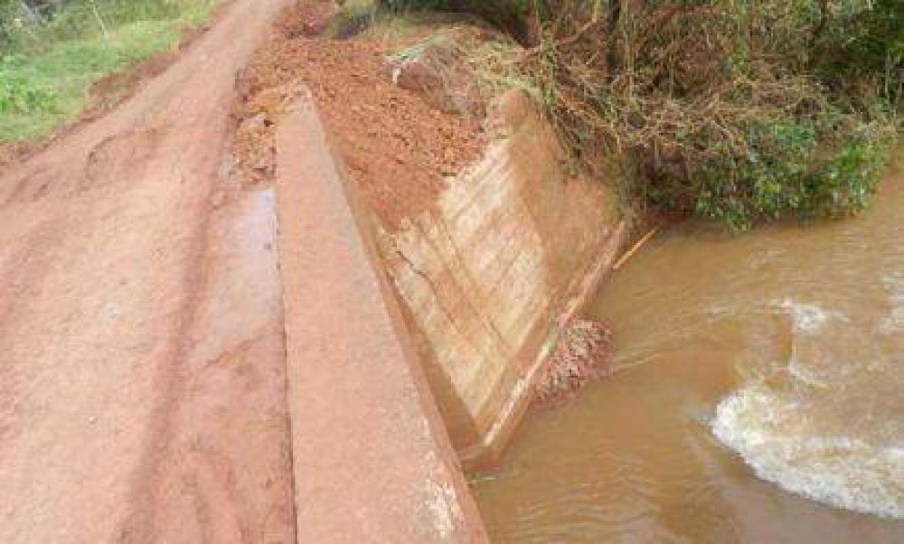 Zona rural de Andresito: el diluvio da�� a los colonos
