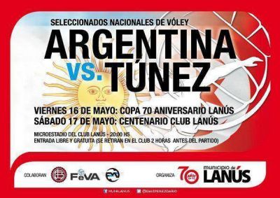 ARGENTINA Y T�NEZ JUGAR�N LA COPA MUNICIPIO DE LAN�S 70 ANIVERSARIO