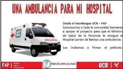 Nedela: �Entre todos podemos lograr una ambulancia para nuestro hospital�