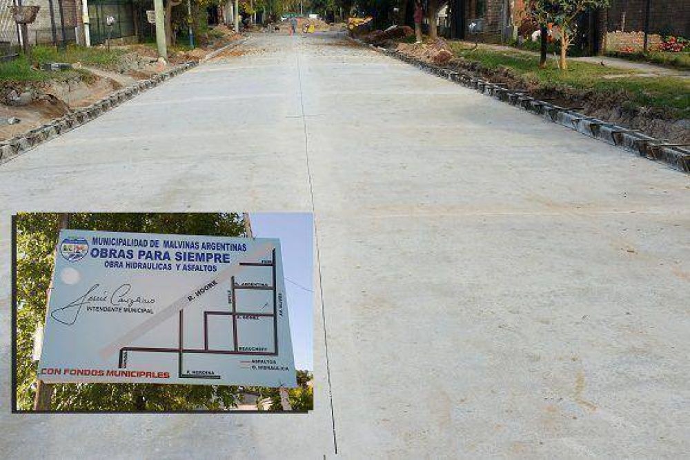 Est�n en la etapa final las 14 nuevas cuadras de asfalto en Grand Bourg