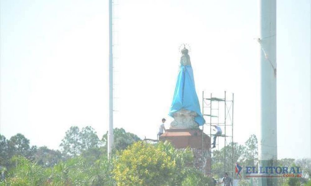 Comenz� la restauraci�n de la imagen de la Virgen
