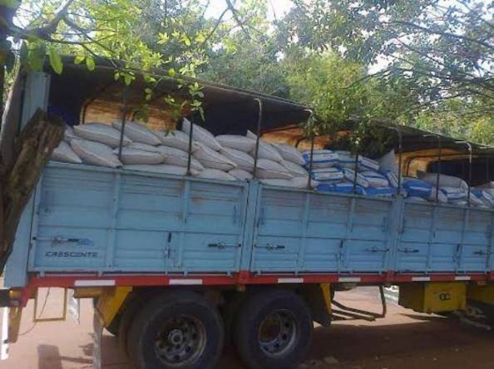 Detienen un cami�n cargado se soja por irregularidades