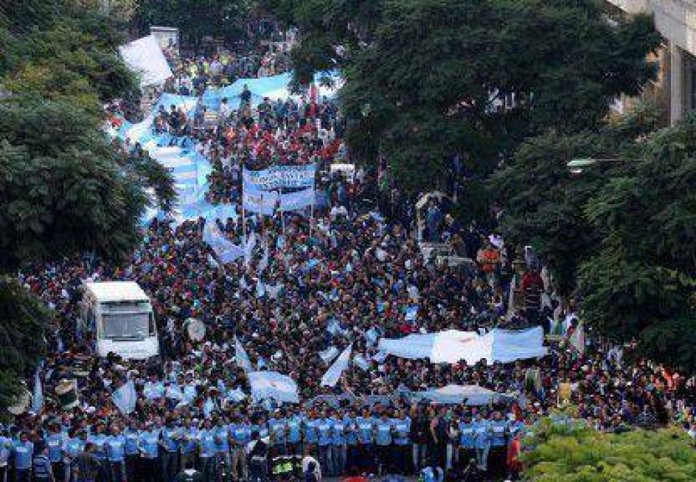Caos en el tr�nsito luego de la marcha de la CGT