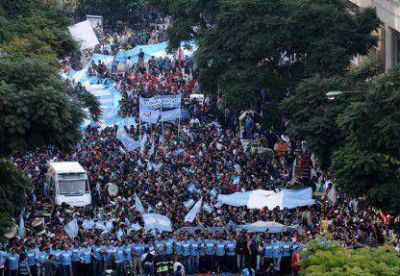 Caos en el tr�nsito luego de la marcha de la CGT