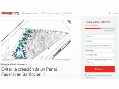 Inician campa�a contra el Penal Federal de Bariloche en Change.org
