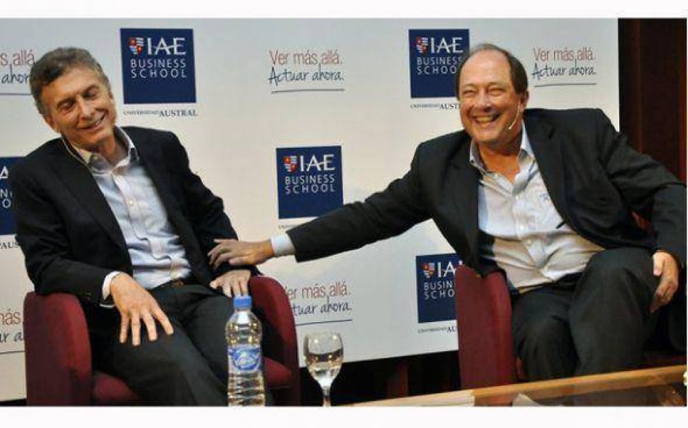 En Pilar, Macri y Sanz bromearon sobre una f�rmula presidencial conjunta