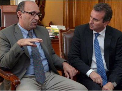 En su cumplea�os, P�rez recibi� al titular de UNICEF Argentina