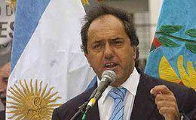 Scioli insiste con que peronistas de Uni�n-PRO "van a apoyar" al kirchnerismo despu�s del domingo