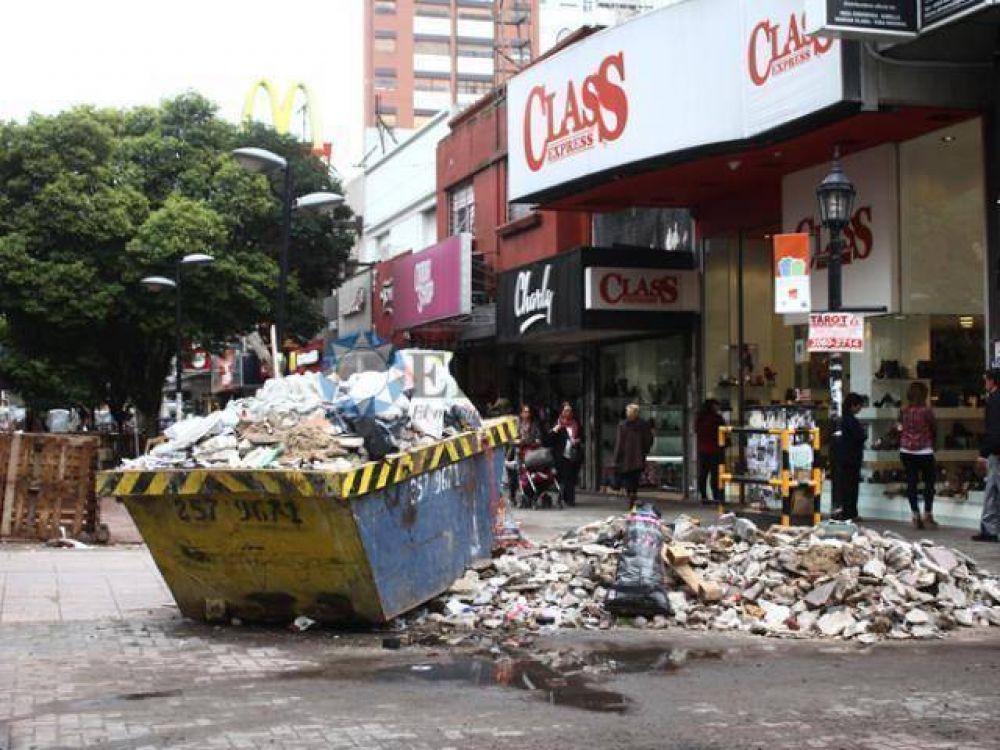 Aclaran por obras en peatonal